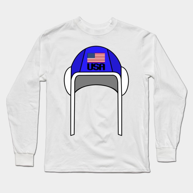 Water Polo USA Cap for Fans Long Sleeve T-Shirt by Watersolution